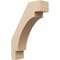Ekena Millwork 3-inch W x 10-inch D x 14-inch H Merced Rough Cedar Woodgrain TimberThane Knee Brace, Primed BRCUR03X10X14MRCRCPR - alternate 1